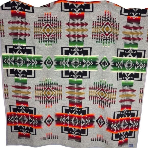 Pendleton Rare Vintage 100% Wool Aztec Blanket - Full/Queen - Picture 1 of 6